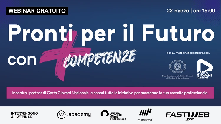 fotografia evento webinar carta giovani nazionale